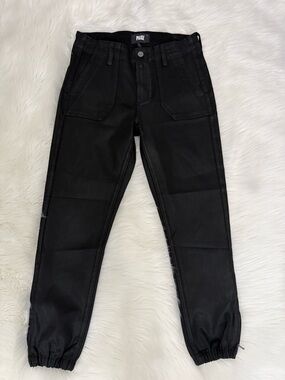 PAIGE Mayslie Jogger - Black Fog Luxe Coating